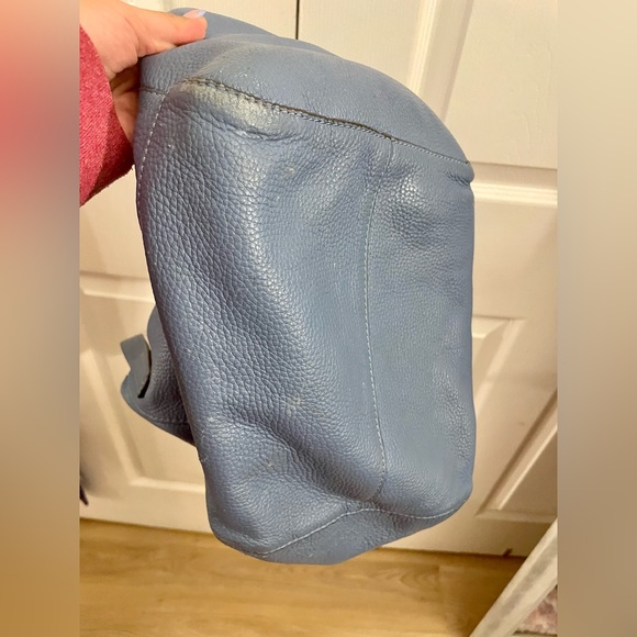 Michael Kors Light Blue Pebbled Leather Tote - Picture 7 of 7